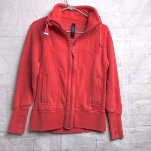 Mondetta Orange Full Zip Sweatshirt Jacket Sz Sm